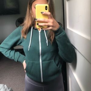AMERICAN APPAREL ZIP UP HOODIE